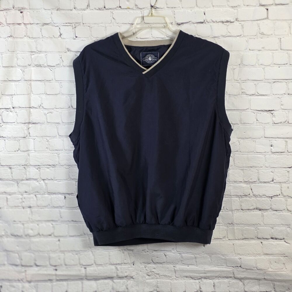 Charles River Men's XL Navy Blue Sleeveless Golf Pullover